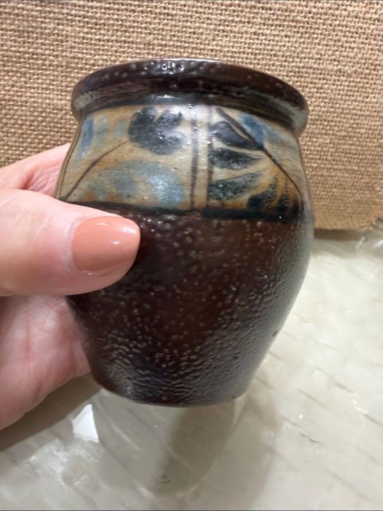 Eldreth Pottery Other - Signed Eldreth redware pottery hand painted